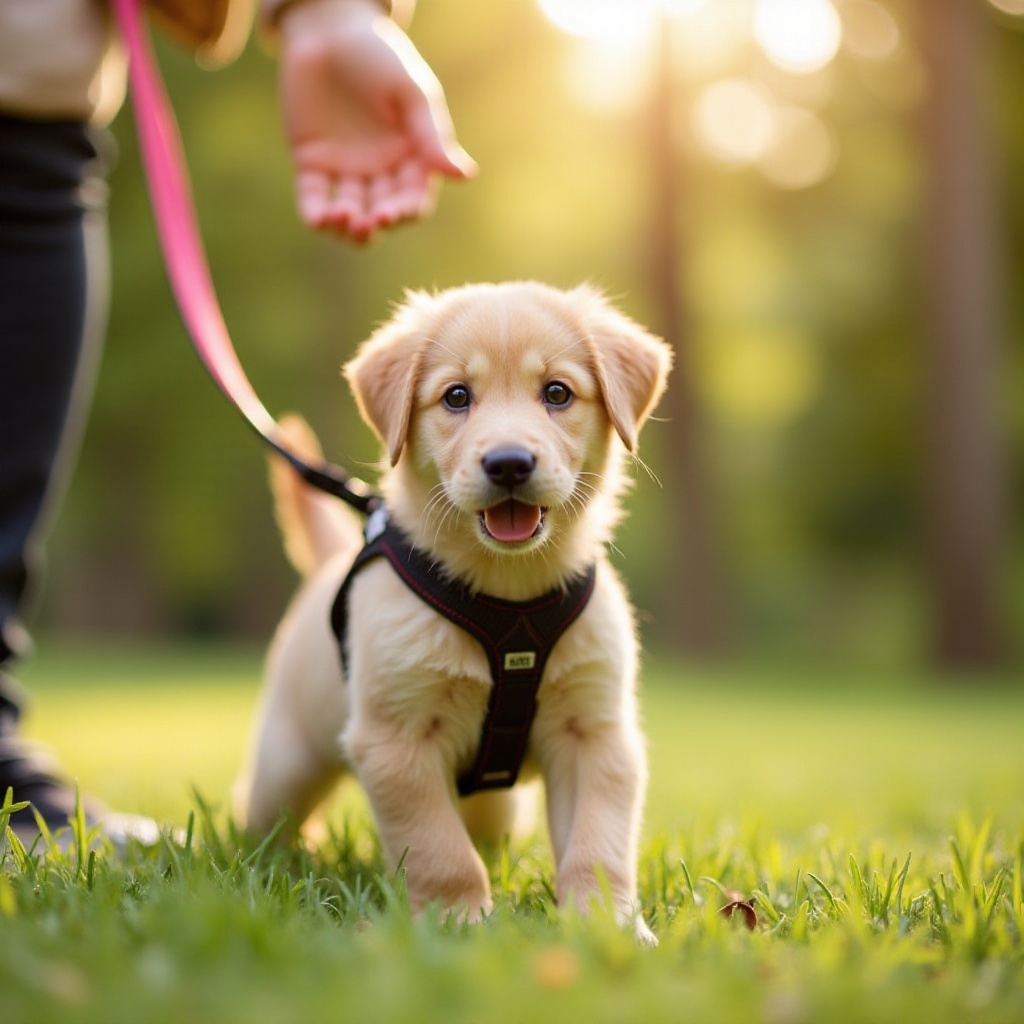 何時開始訓練小狗拴狗繩
