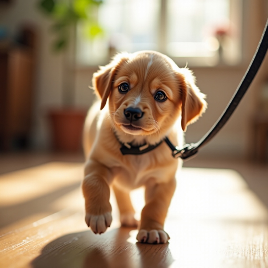 何時開始訓練小狗拴狗繩