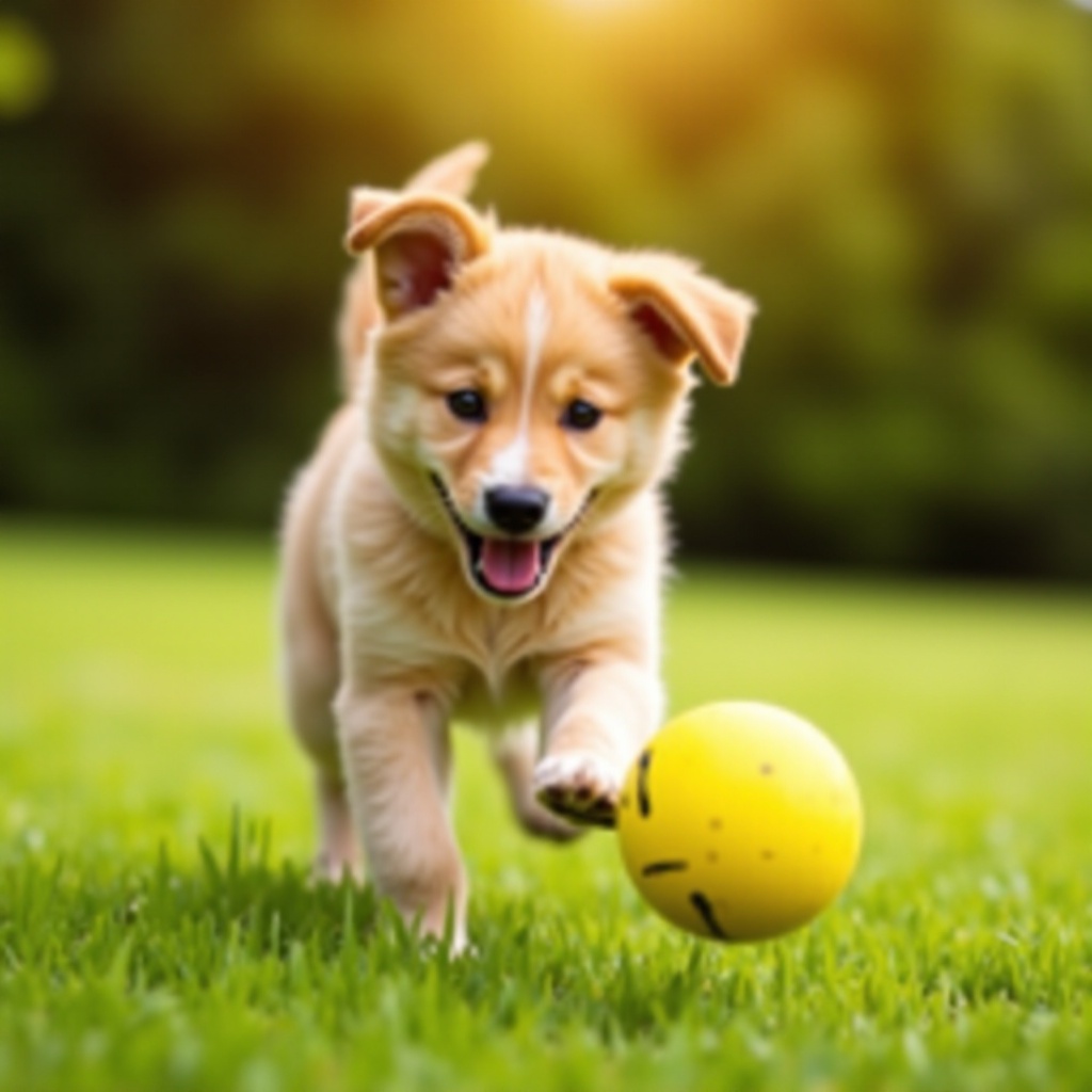 如何教小狗撿球